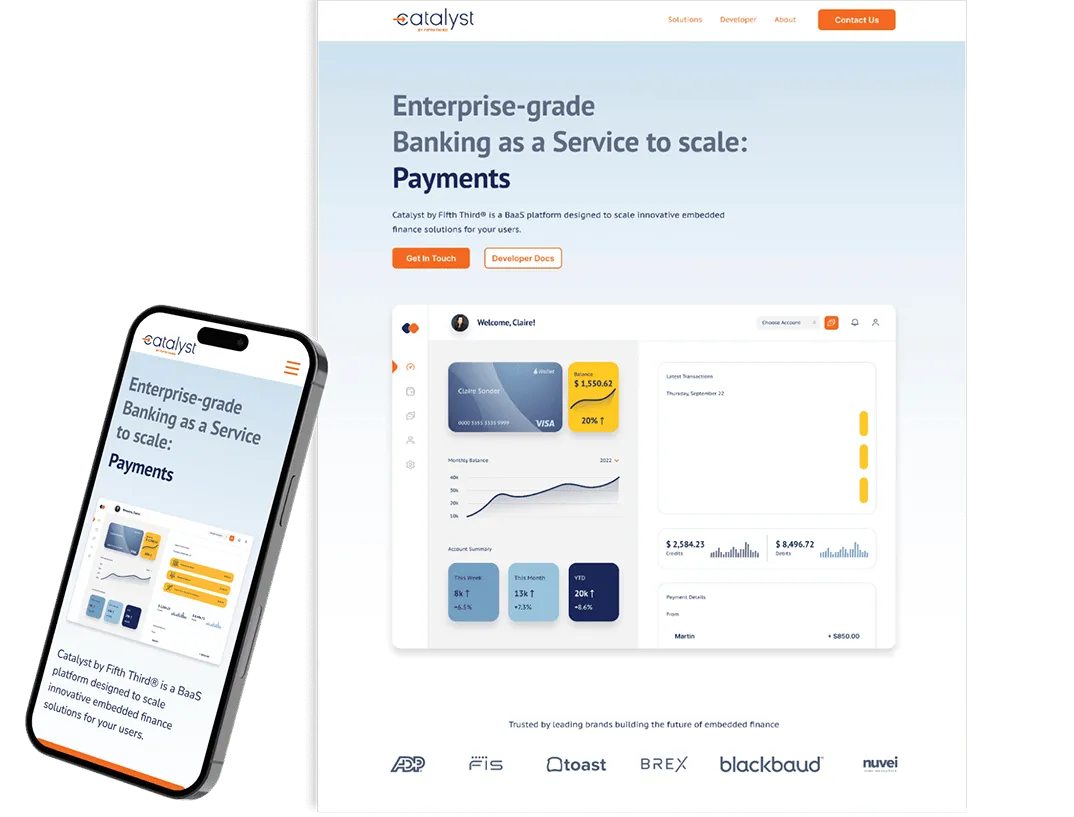 Developing a breakthrough approach for an embedded finance solution example