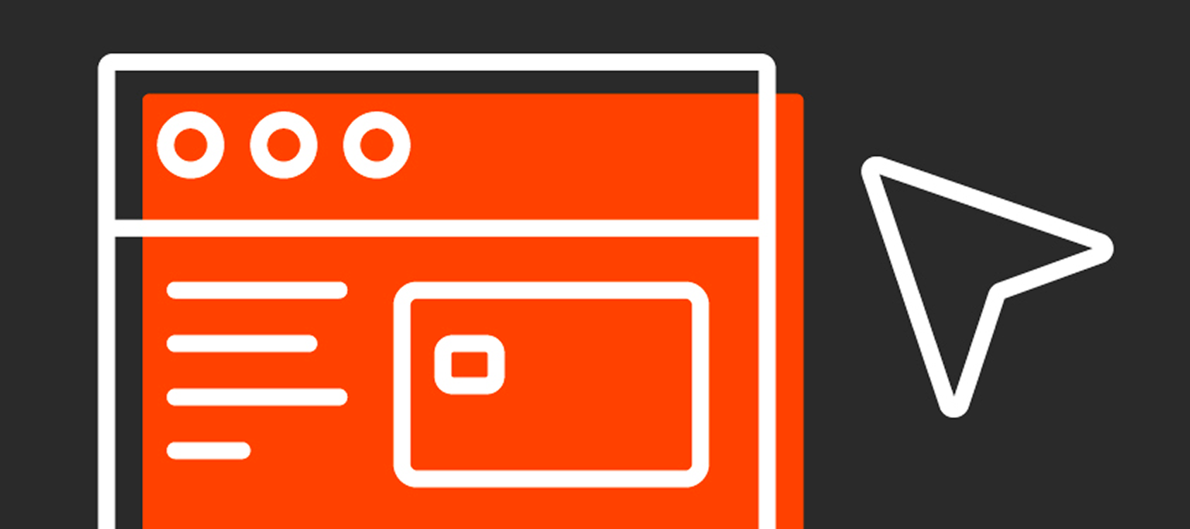 Icon of moues cursor and webpage.