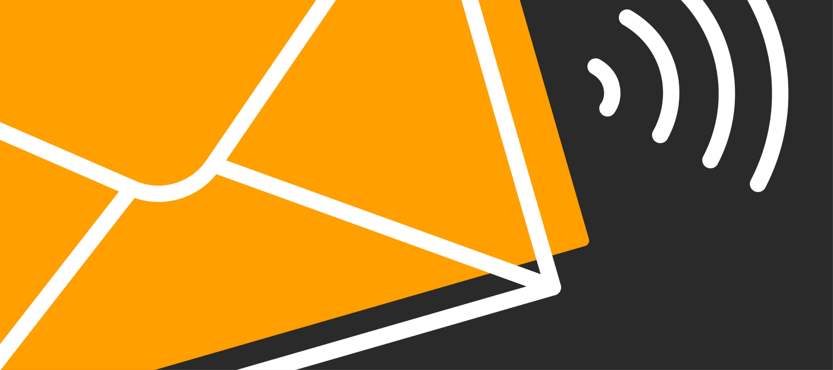 An illustrated yellow envelope