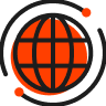 An orange globe