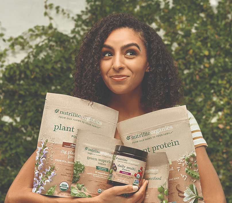 Model with Nutrilite Products